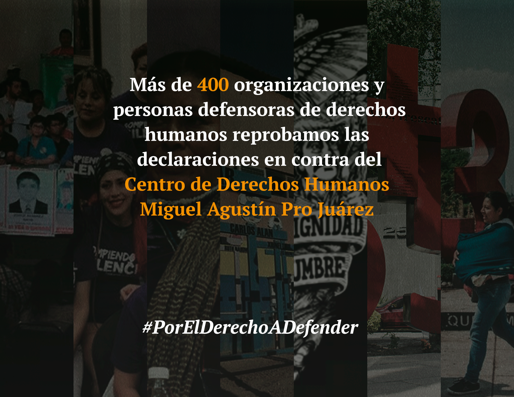 Organizaciones de derechos humanos y personas defensoras reprobamos las declaraciones en contra del Centro de Derechos Humanos Miguel Agustín Pro Juárez