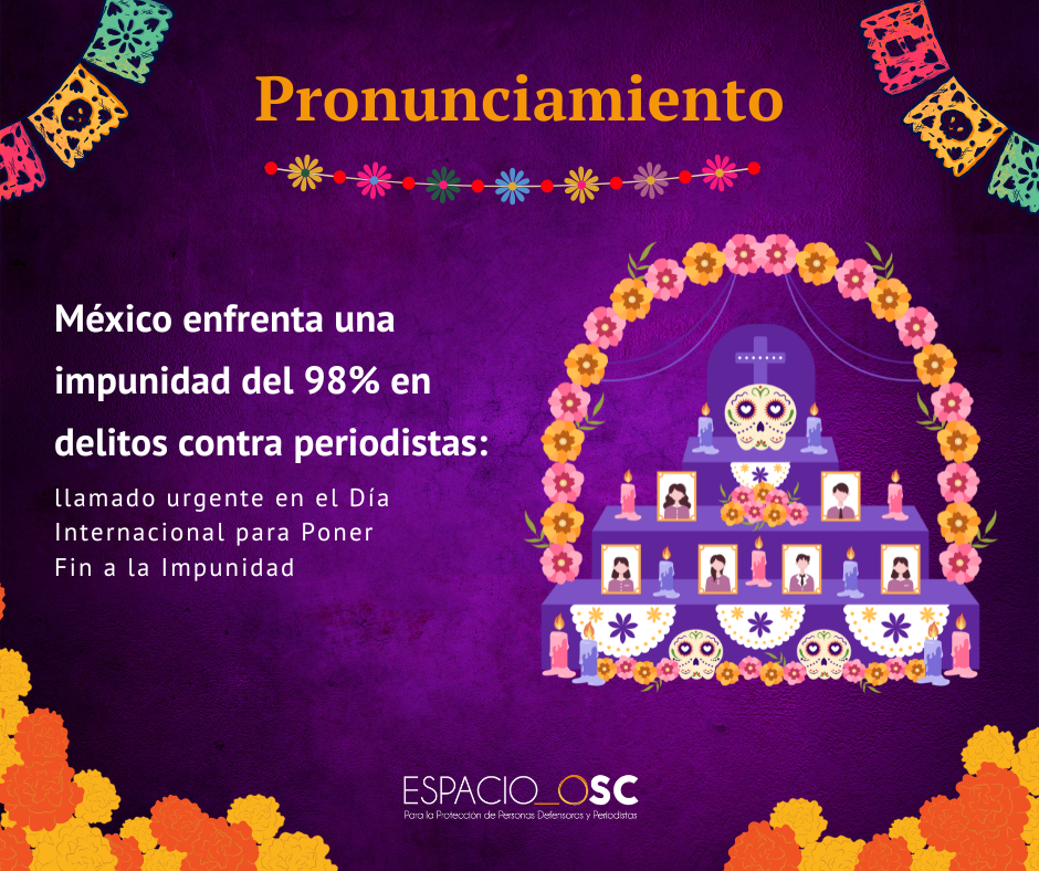 Día Internacional para poner fin a la Impunidad de los Crímenes contra Periodistas